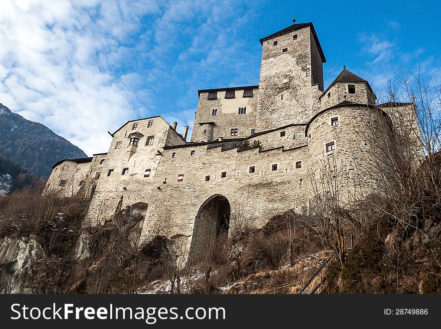 Castle on the alps in campo tures. Castle on the alps in campo tures