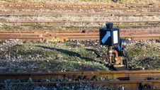 Narrow-gauge Railway Switch Stock Photo Narrow-gauge Railway Switch Stock Photo