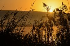Beautiful Sunrise In Hagamon Lake Stock Photography Beautiful Sunrise In Hagamon Lake Stock Photography