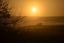 Beautiful House At Sunrise In Hagamon Lake Royalty Free Stock Image Beautiful House At Sunrise In Hagamon Lake Royalty Free Stock Image