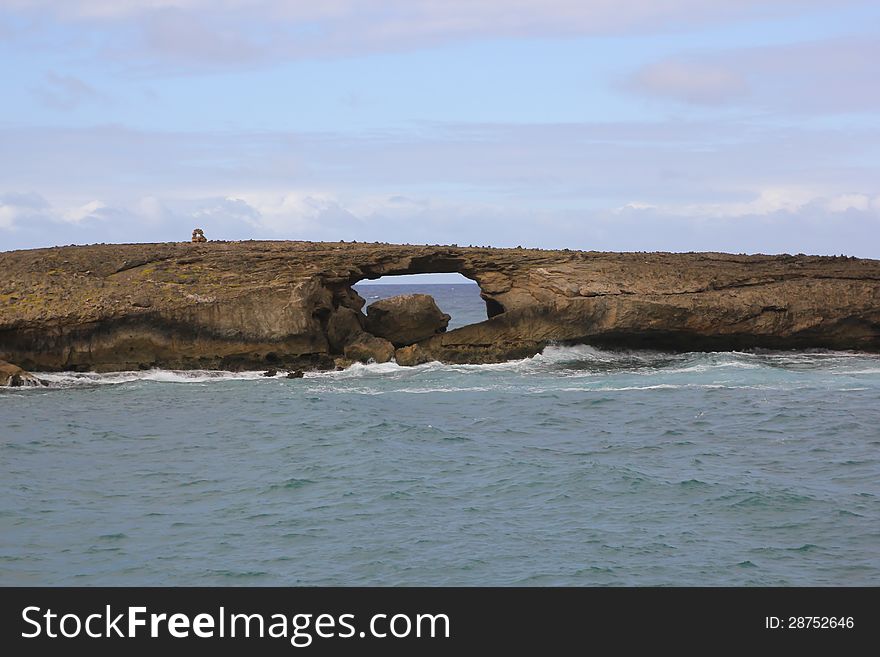 Natural Rock Bridge Hawaii