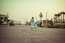 Evening Walk Royalty Free Stock Images Evening Walk Royalty Free Stock Images