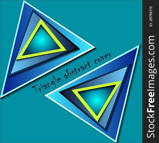 Triangle abstract vector. Can be used for cover or background,. Triangle abstract vector. Can be used for cover or background,