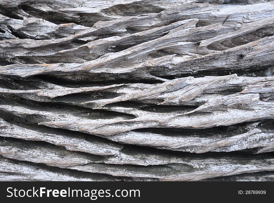 Old log surface abstract background