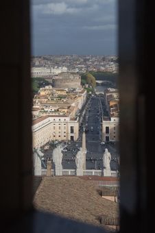 Rome / Vatican - View On Saint Peters Square Stock Image Rome / Vatican - View On Saint Peters Square Stock Image