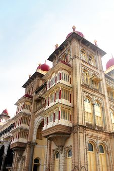 Part Of Mysore Palace Building, Karnataka, India Royalty Free Stock Photos Part Of Mysore Palace Building, Karnataka, India Royalty Free Stock Photos