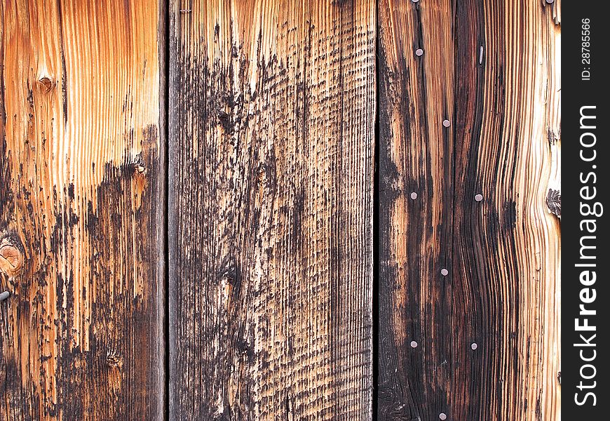 Interesting patterns in old wood fence