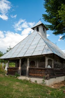 Old Traditional Wooden Church In Rural Romania Stock Photos Old Traditional Wooden Church In Rural Romania Stock Photos