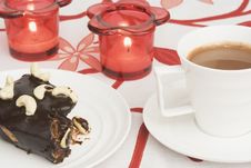 Brownie And Chocolate Cappucin Stock Photo Brownie And Chocolate Cappucin Stock Photo