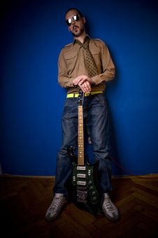 Guitar Player Posing Stock Images Guitar Player Posing Stock Images