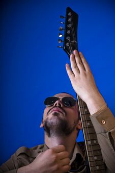Rocker Guitar Pose Stock Photos Rocker Guitar Pose Stock Photos