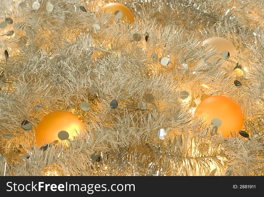 Glowing Christmas decoration, can be used as background