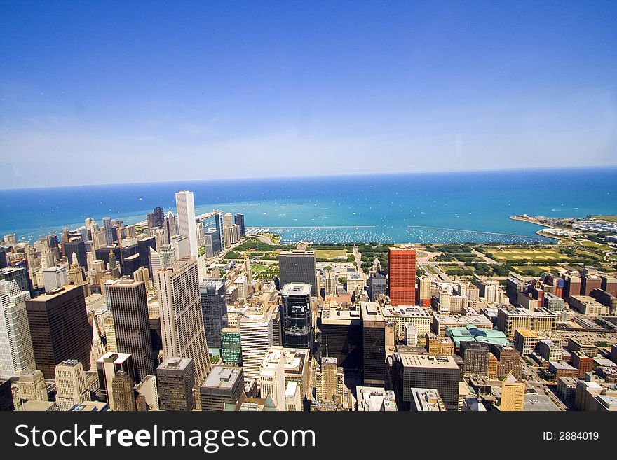 Chicago Downtown - Taken from the top Sears