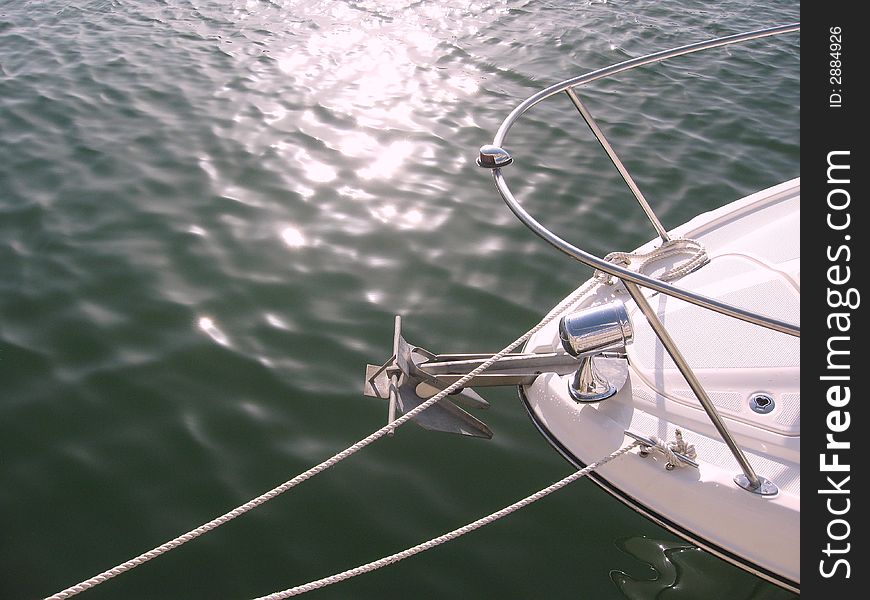 Detail of the Bow Section of a Yacht