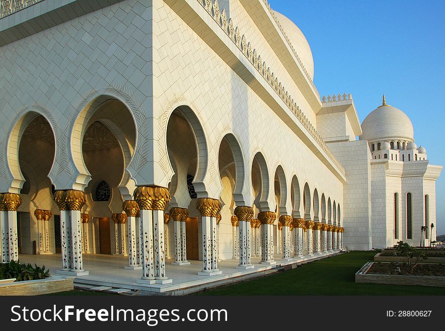 A monument to the late Leader of the UAE, and the largest Mosque in the region. A monument to the late Leader of the UAE, and the largest Mosque in the region