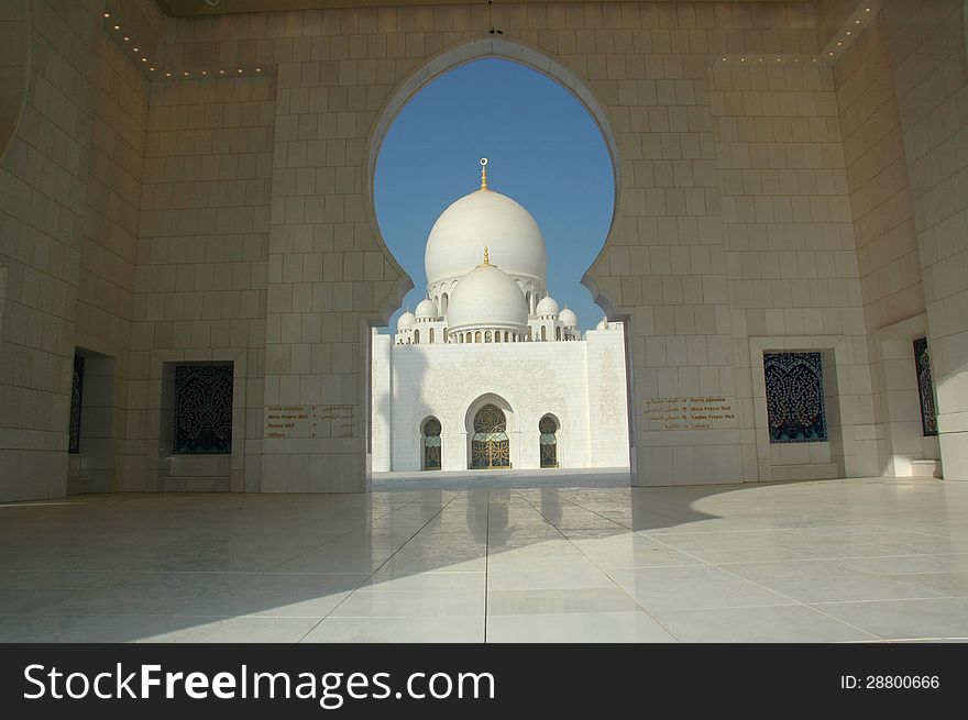 A monument to the late Leader of the UAE, and the largest Mosque in the region. A monument to the late Leader of the UAE, and the largest Mosque in the region