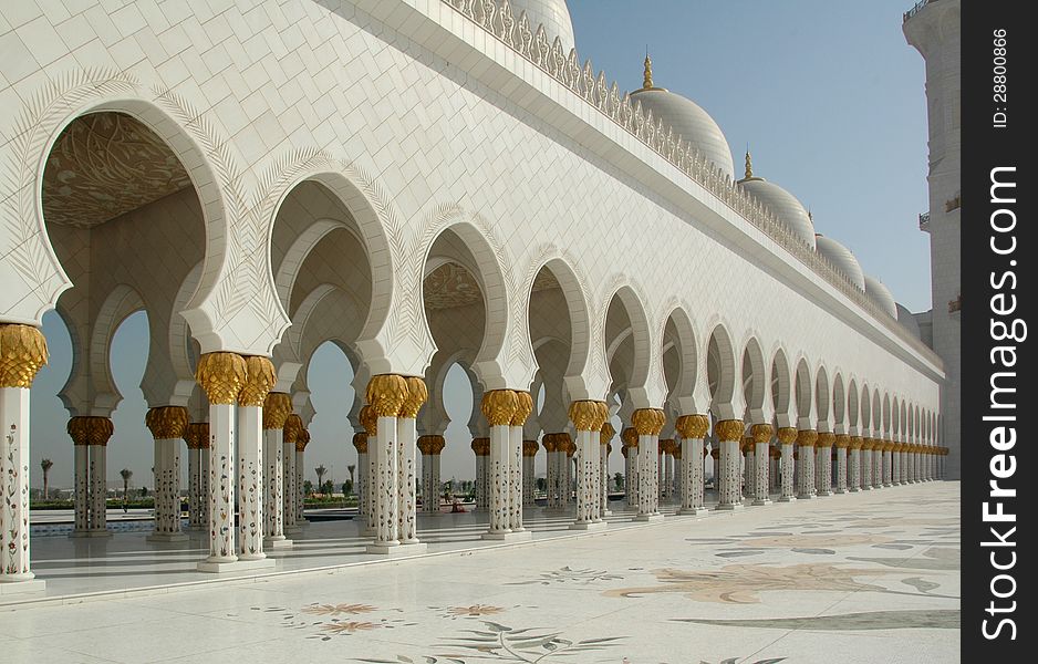 A monument to the late Leader of the UAE, and the largest Mosque in the region. A monument to the late Leader of the UAE, and the largest Mosque in the region
