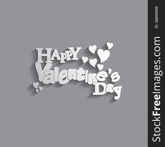 Valentines Day background with letter design with a nice text. Valentines Day background with letter design with a nice text.