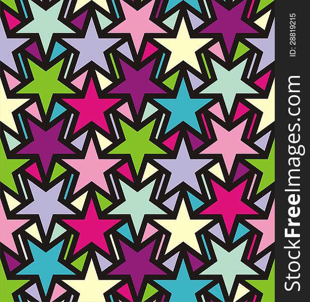 Vector geometry background consist of colorful stars. Vector illustration. Vector geometry background consist of colorful stars. Vector illustration