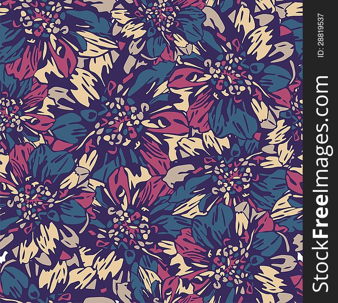 Floral seamless texture