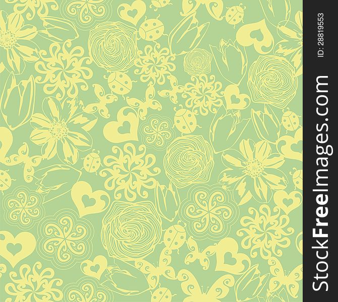 Floral seamless texture