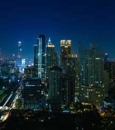 Bangkok City Night View Stock Image Bangkok City Night View Stock Image