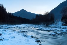 Mountain Winter Landscape Royalty Free Stock Images Mountain Winter Landscape Royalty Free Stock Images
