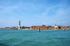 Murano Island White Lighthouse, Venice, Italy Stock Photography Murano Island White Lighthouse, Venice, Italy Stock Photography