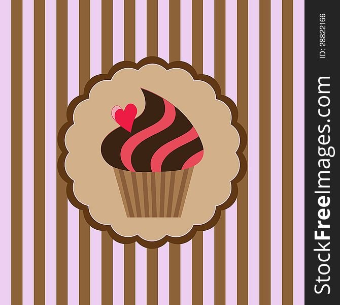 Background With Delicious Cupcake