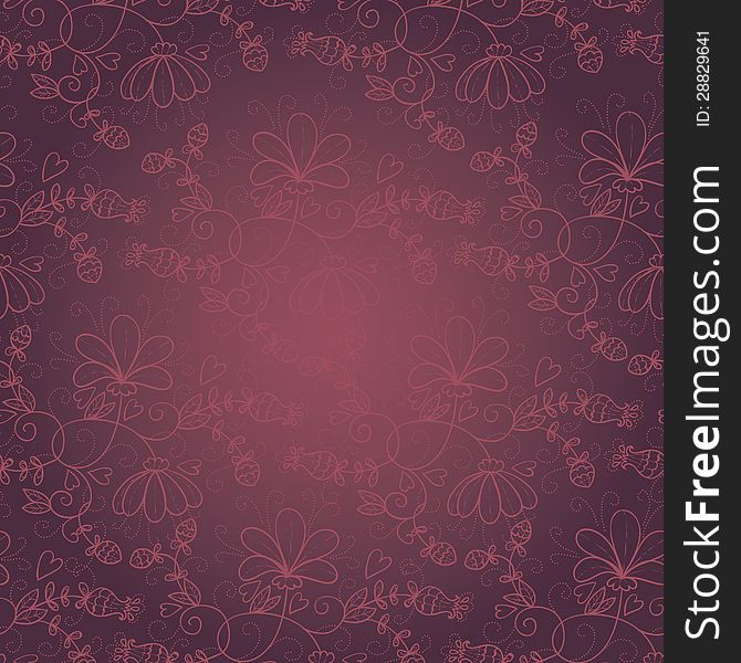 Bright wedding background with flowers for invitation