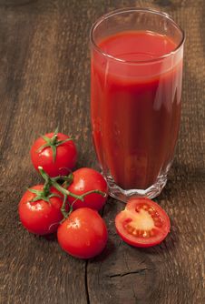 Glass Of Tomato Juice Royalty Free Stock Images Glass Of Tomato Juice Royalty Free Stock Images