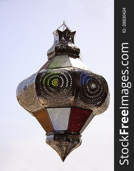The original carved Moroccan lantern. The original carved Moroccan lantern