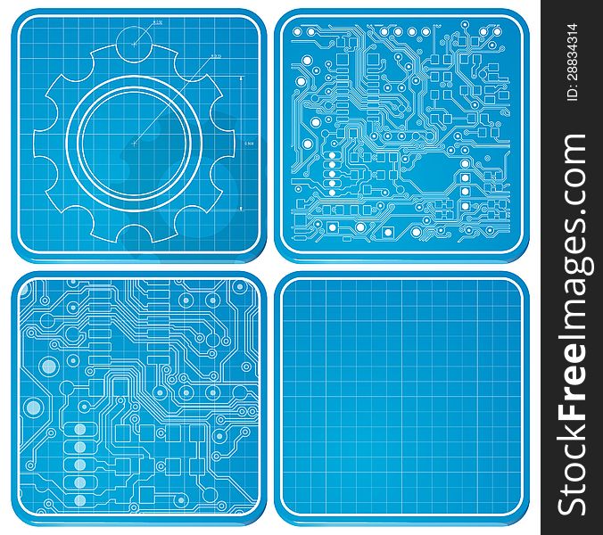 Circuit board design. Technology theme. Circuit board design. Technology theme.