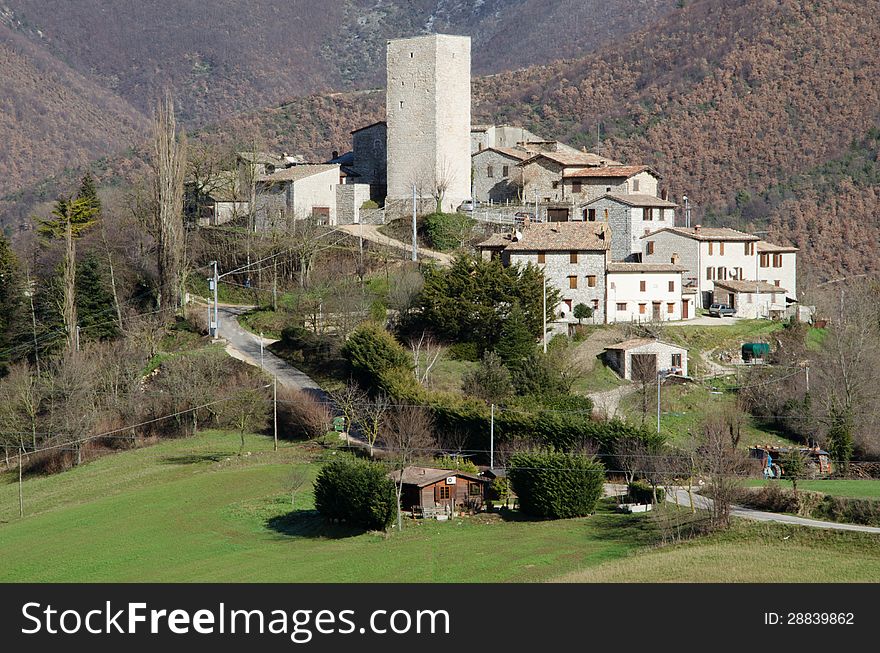 Salmoregia is a small marche village