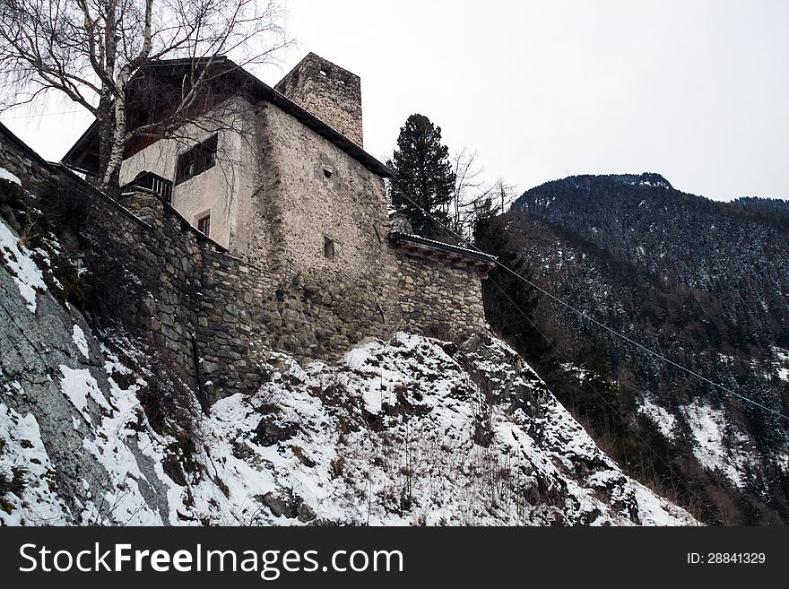 Castle of Villa Ottone in Val Pusteria. Castle of Villa Ottone in Val Pusteria