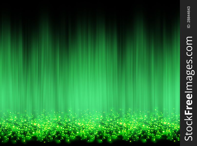 Abstract green bokeh light background. Intentional motion blur. Abstract green bokeh light background. Intentional motion blur