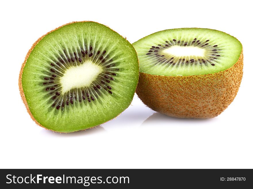 Kiwi Fruit  On White