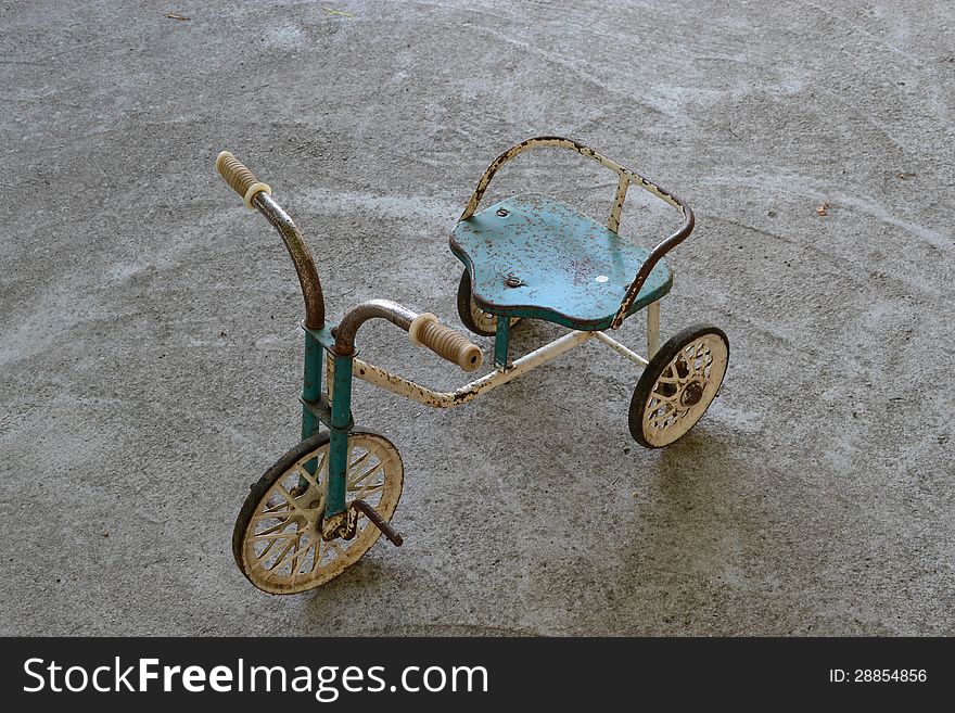 Old children tricycle. It has given me many months of joy when I was a kid.