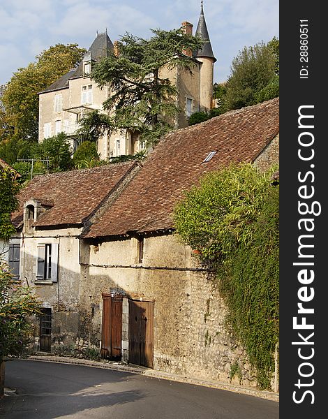 Medieval French Village in Limousin. Medieval French Village in Limousin