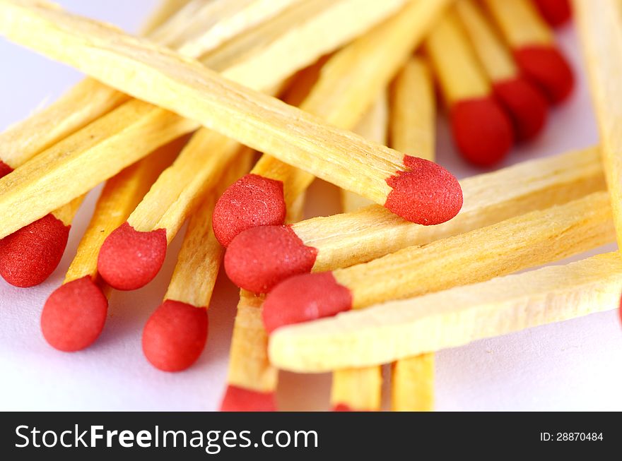 Heap of matches on the floor. Heap of matches on the floor.