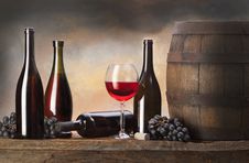 Still Life With Red Wine Royalty Free Stock Photos Still Life With Red Wine Royalty Free Stock Photos