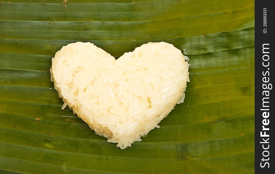 Sticky rice in coconut cream Thailand