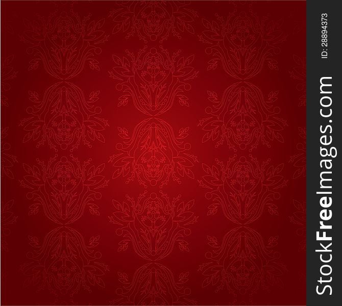 Red vintage pattern background texture. Red vintage pattern background texture