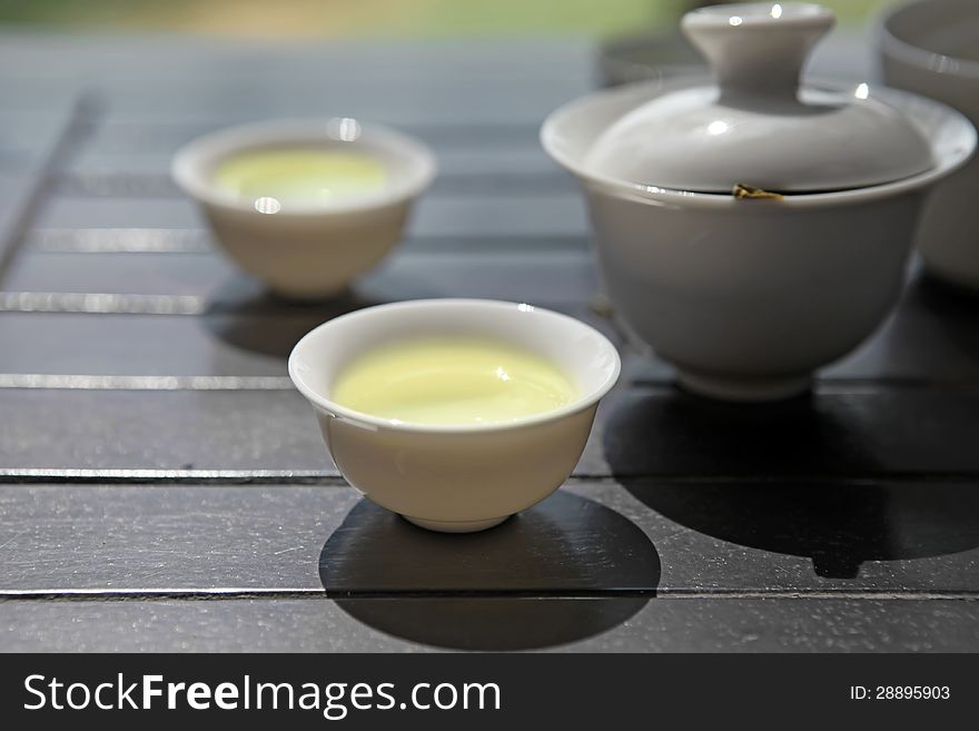 Traditional chinese tea ceremony, close up photo