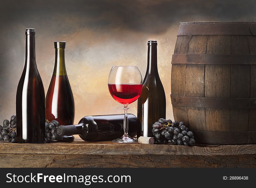 Still Life With Red Wine