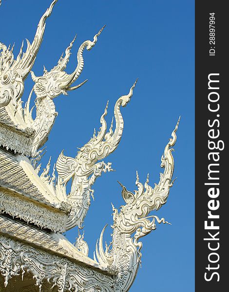 Roof of temple in Thailand to show Thai ancient art. Roof of temple in Thailand to show Thai ancient art.