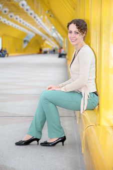 Young Woman Sitting Royalty Free Stock Image
