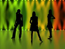 Disco Dancers Royalty Free Stock Images Disco Dancers Royalty Free Stock Images