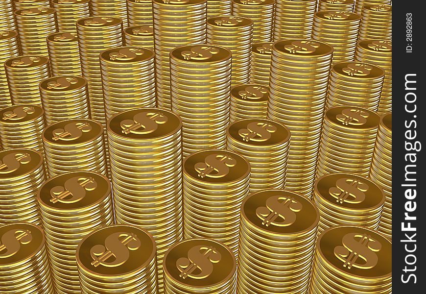 stack of gold coins