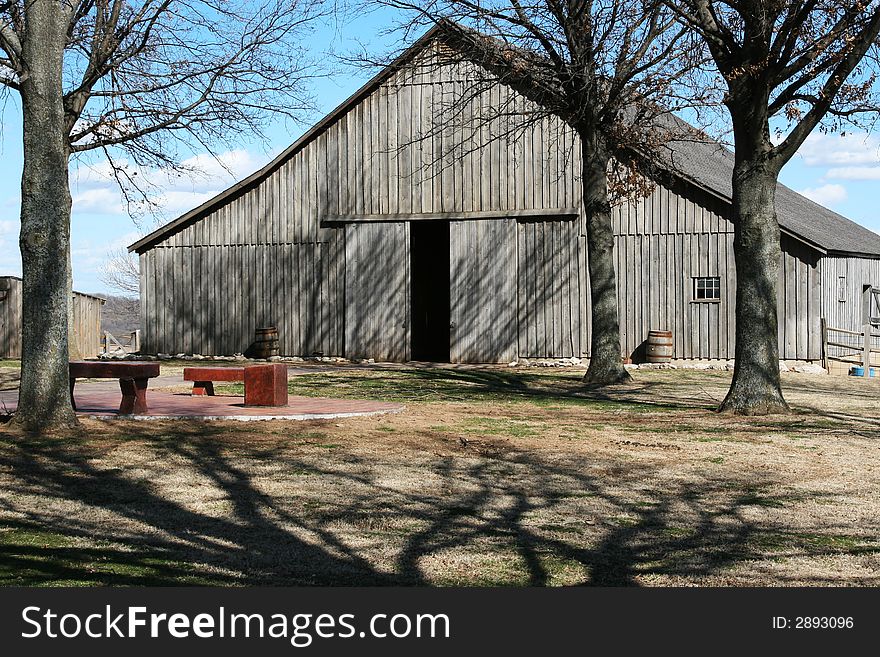 Old Weathered Barn located in Oklahoma